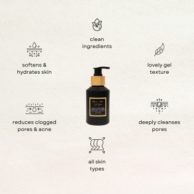 Bella Vida Santa Barbara - Wholesale Facial Cleanser - Coco Citrus Noir Cleanser with Tremella Mushroom & Charcoal2