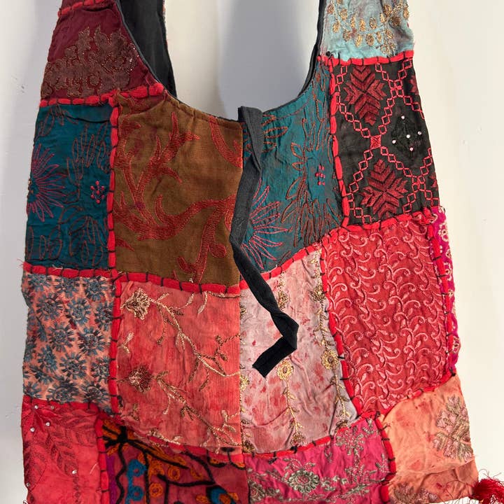 Meghcraft - Vendita all'ingrosso Borsa tote - Donna - Borsa Jhola Patchwork Vintage Indiano - Borsa a Tracolla Borsa Boho21