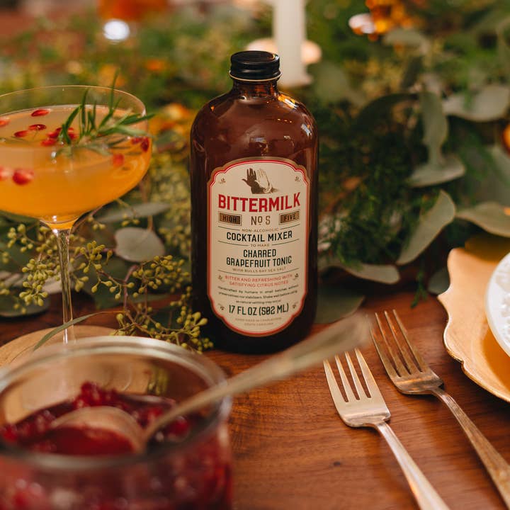 Bittermilk Bottling Co. - Wholesale Cocktail Mix/Syrup - Bittermilk No.5 - Charred Grapefruit Tonic with Sea Salt