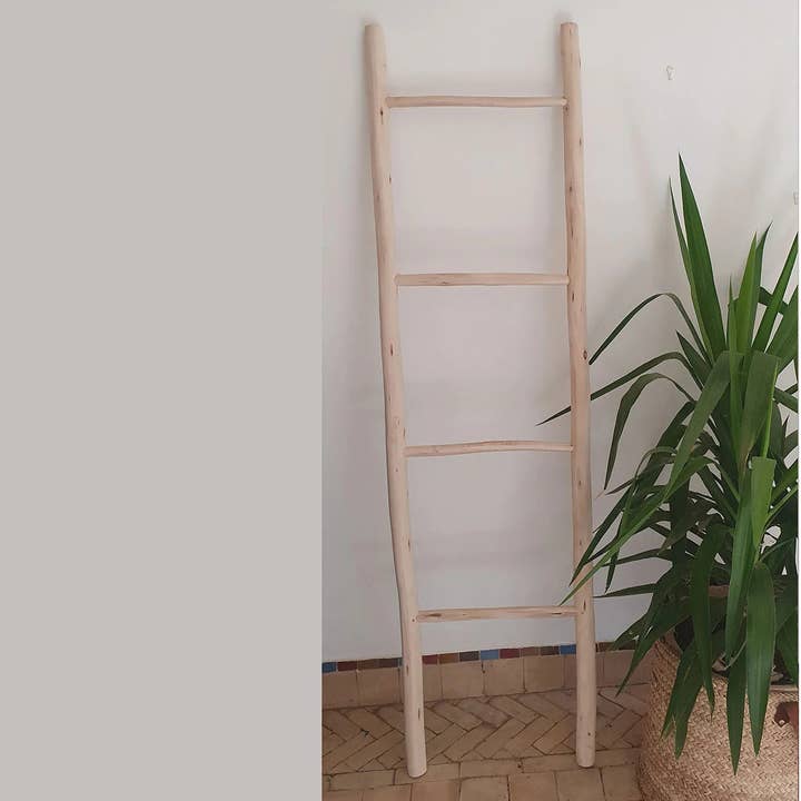 HandmadeBestSeller – wholesale Free-standing shelf – Handcrafted Decorative Wooden Ladder4