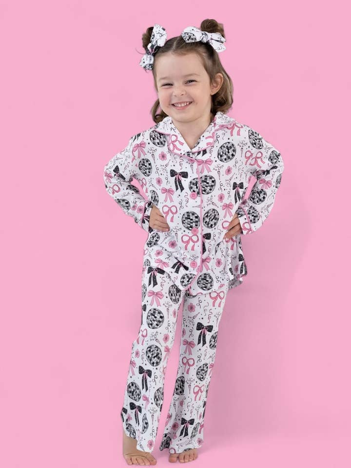 Dream Big Little Co. - Wholesale Sleepwear Set - Kids - MIDNIGHT DISCO DARLING DREAM GIRL'S FLARE SET15