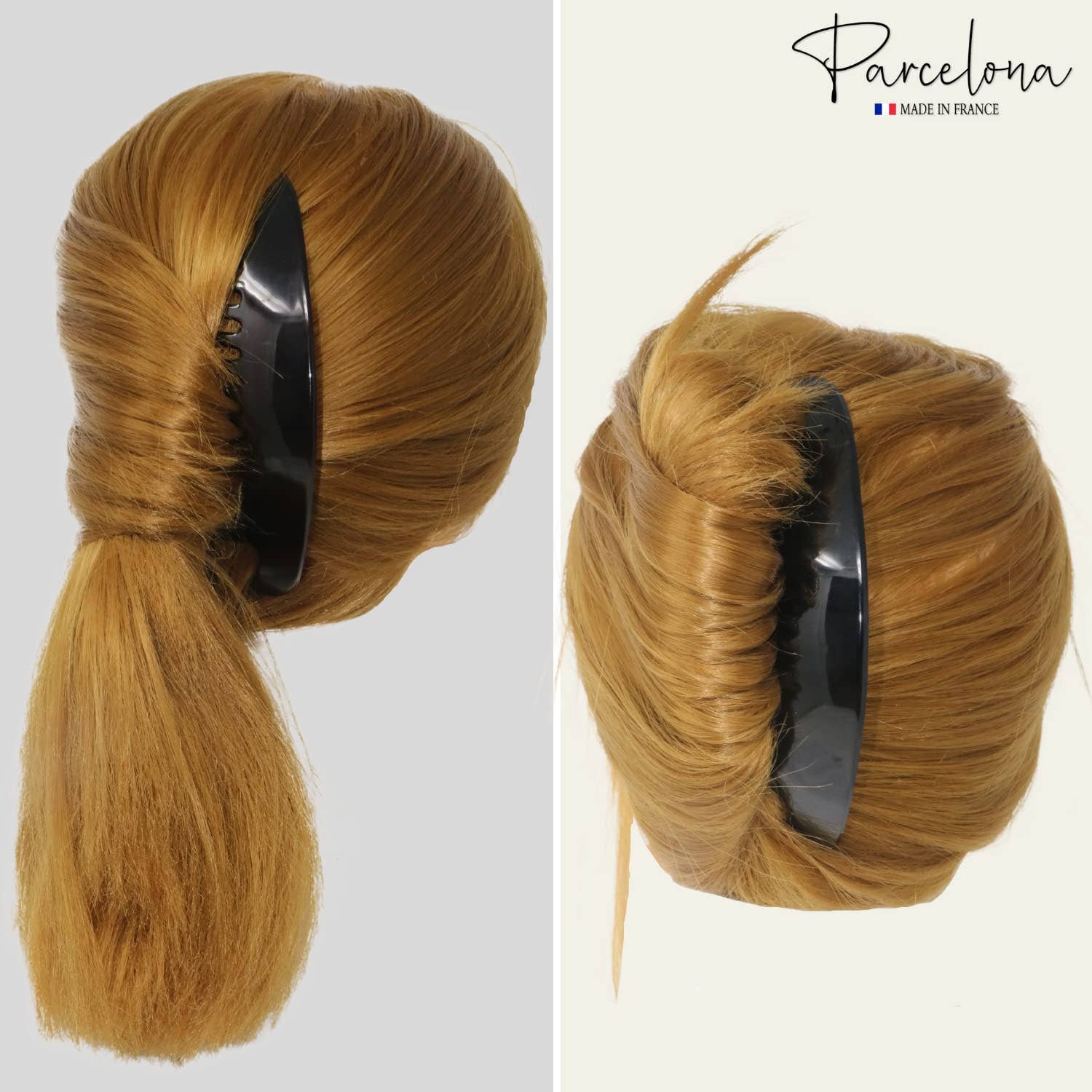 Parcelona - Wholesale Hair Brush/Comb - Parcelona French Alice Large Celluloid 12 Teeth Side Hair Combs for Women 2 Pcs30