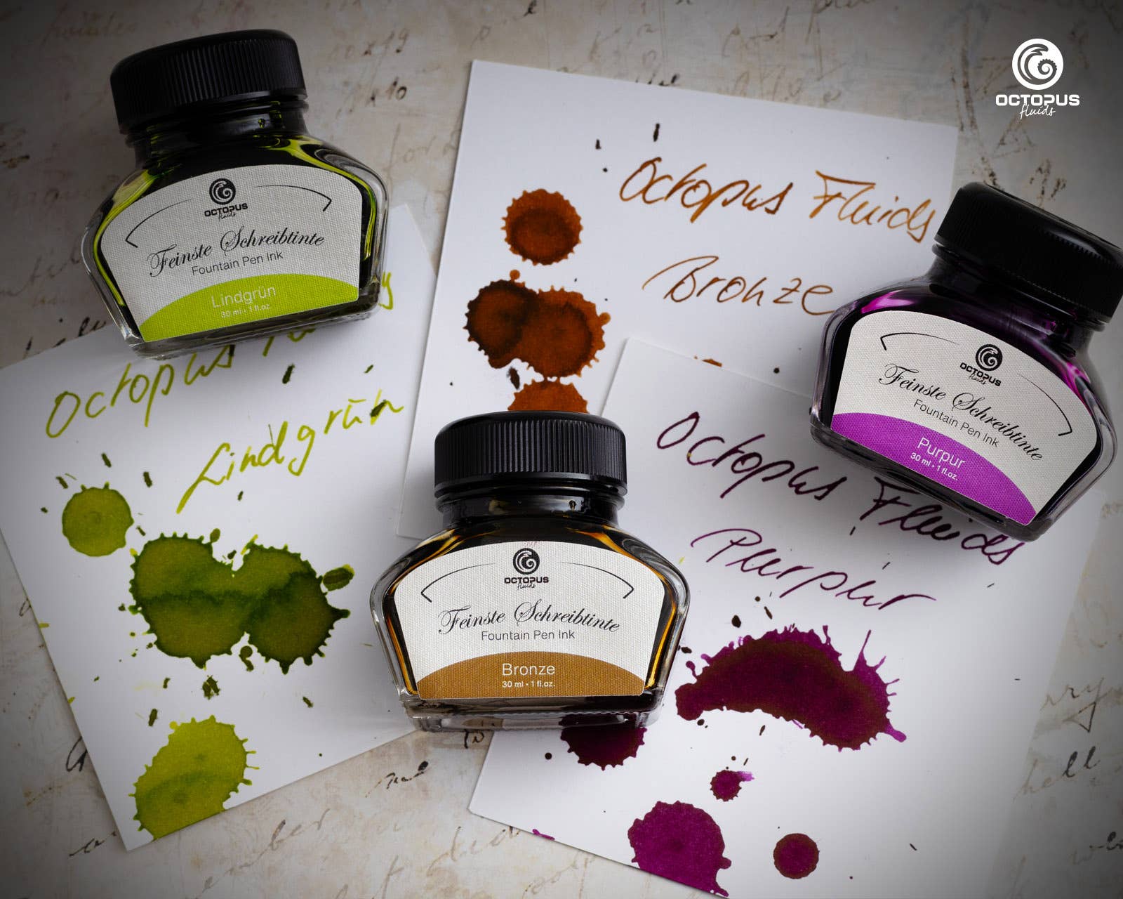 Octopus Concept GmbH - Venta al por mayor Tinta de escribir - Tinta de escritura bronce 30 ml4