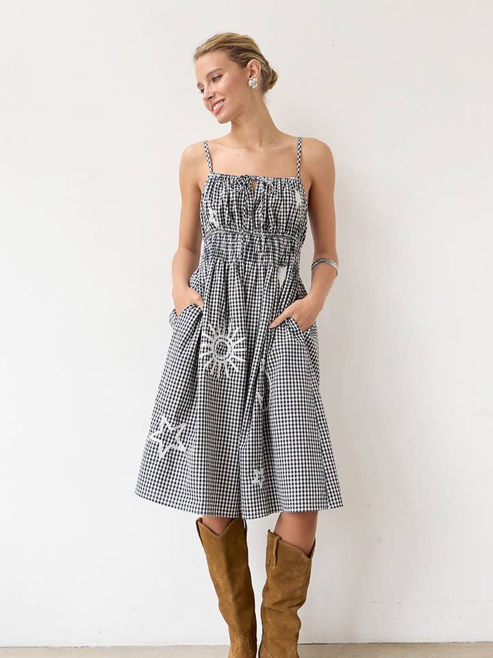 Robe Embo Gingham - RD1170 pour la vente par RAISONNEL