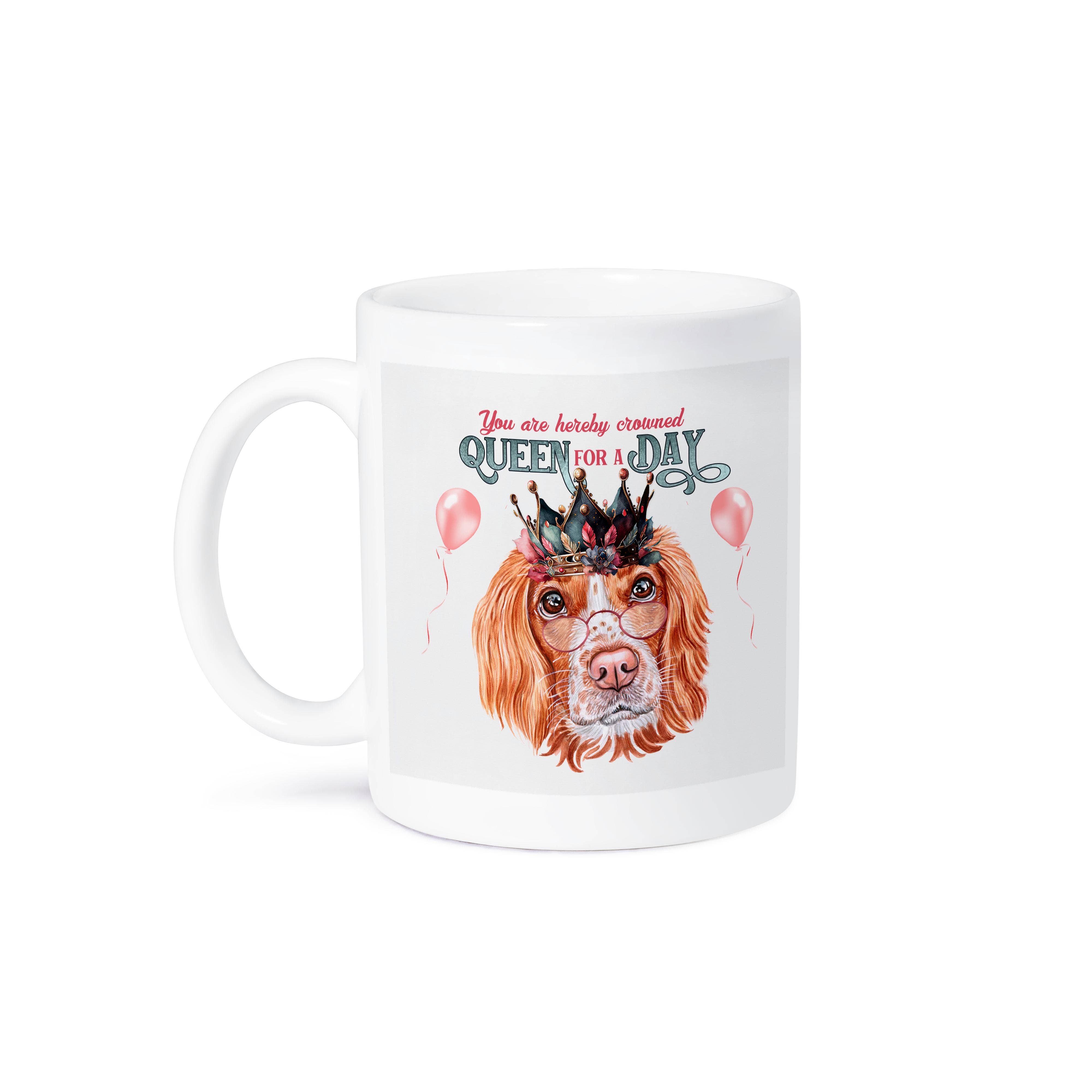 3dRose - Wholesale Coffee Mug - 3dRose, Queen for a Day Funny English Springer Spaniel Dog in a Crown, Mug8