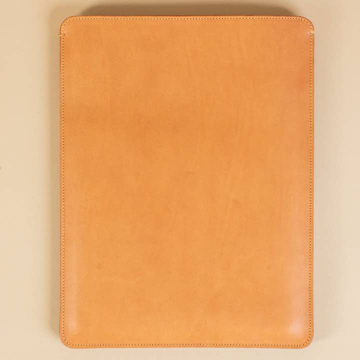 Leather MacBook Sleeve Case 13 inch | Tan for wholesale by Aubyn + Rose