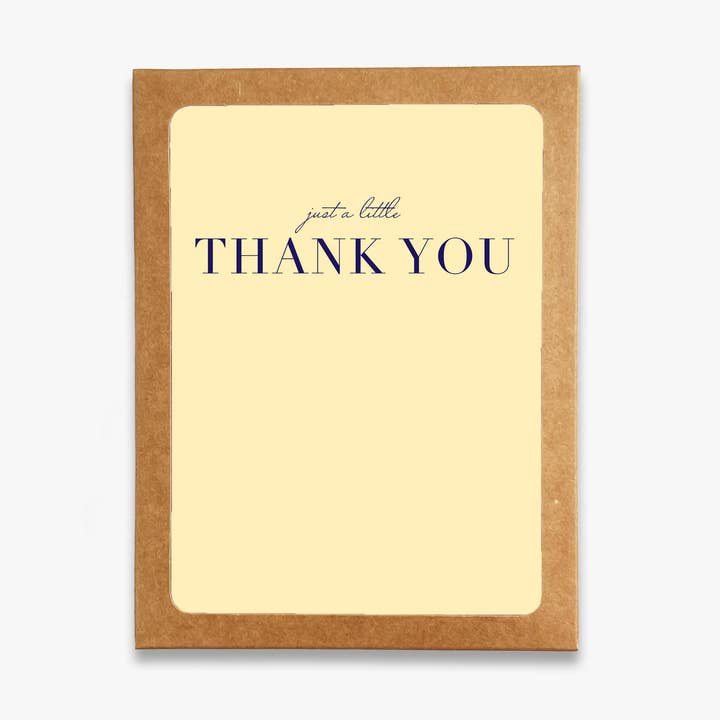 Blú Rose - Wholesale Thank You Card - Just a Little Thank You Greeting Card Set | Box of 80