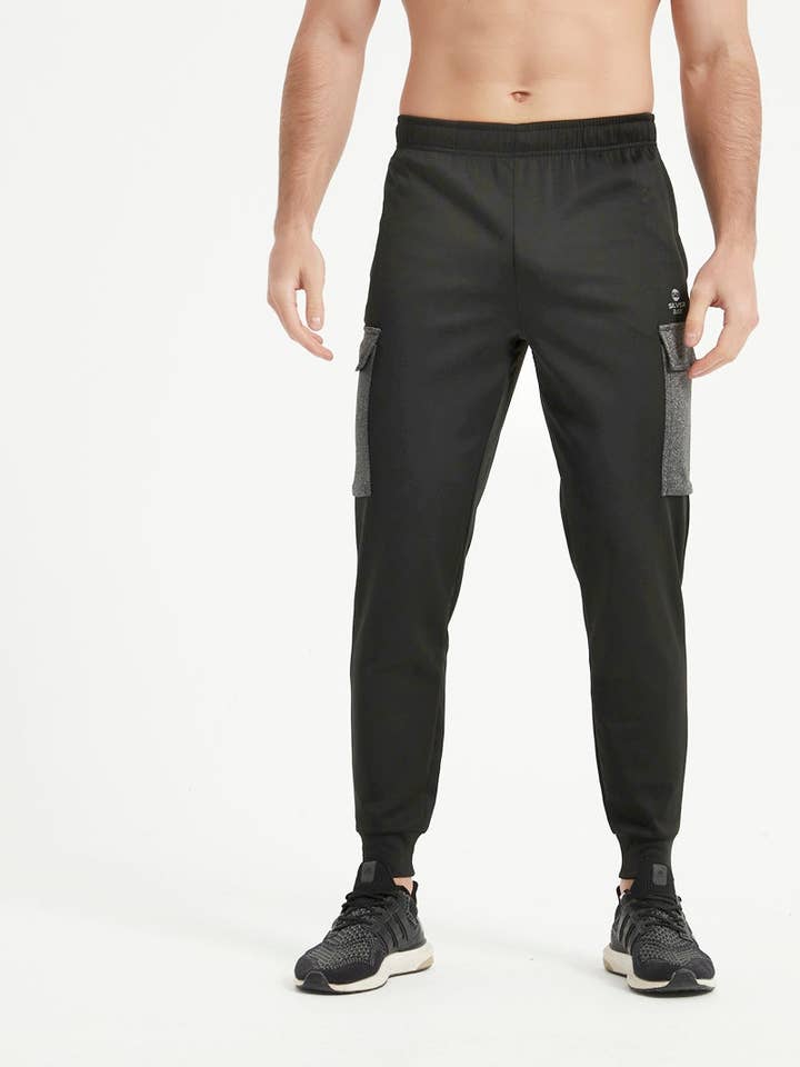 Pantalon droit en maille pour homme avec poches cargo pour la vente par Neyo