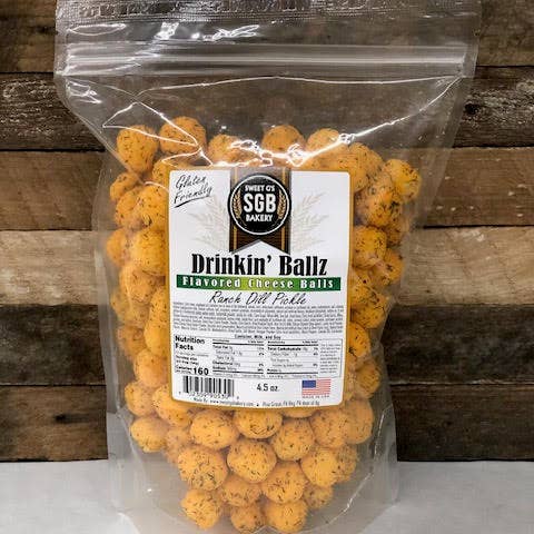 Sweet G's Bakery - Drinkin’ Pretzels - Wholesale Puffed Snack - Assortment #CB-1 Flavored Cheese Balls (30 - 4.5oz Bags)2