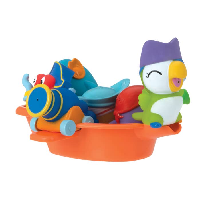 Nuby - Vente Jouet pour le bain – bébé - Ensemble de jouets de bain Pirate Pals11