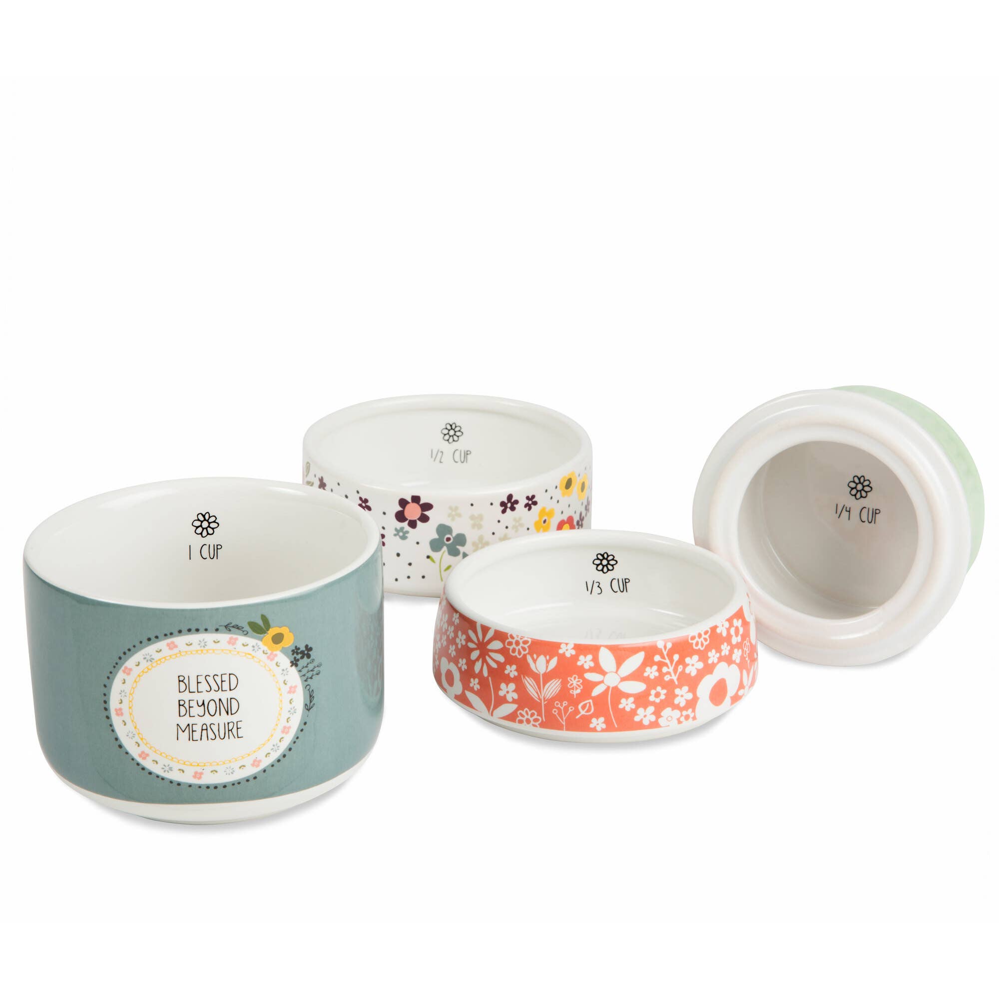 Pavilion - Wholesale Measuring Cup - Blessed - 6" x 3.5" Stacked Measuring Cups4