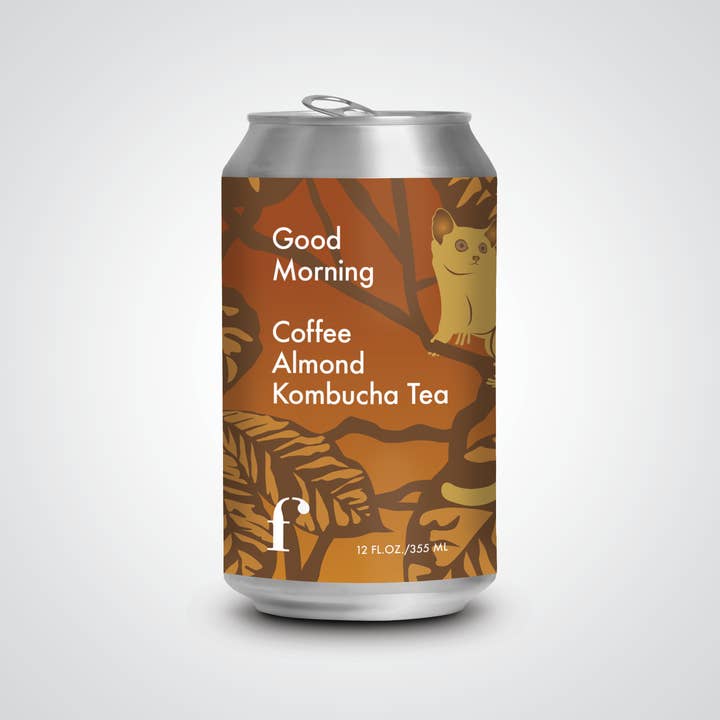 Figment Kombucha - Wholesale Kombucha - LIMITED RELEASE "Good Morning" Coffee Almond Kombucha - 12pk