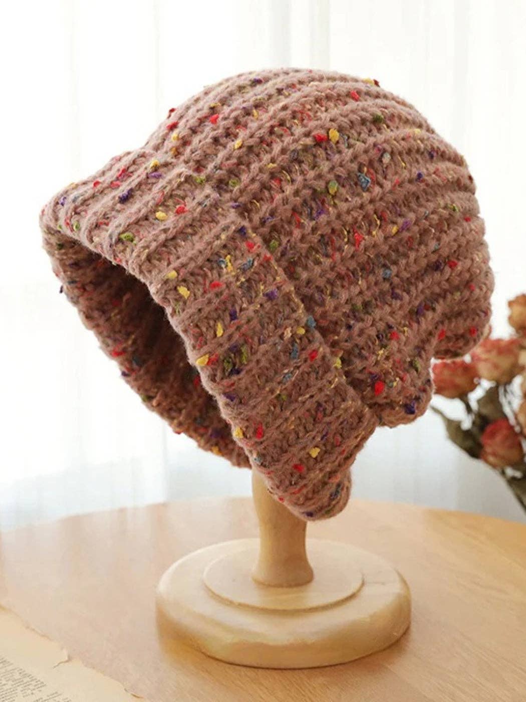 Funkyrel® Atzbranding Limited – wholesale Beanie – Women's – Haila - Knitted Splash Beanie Hat6