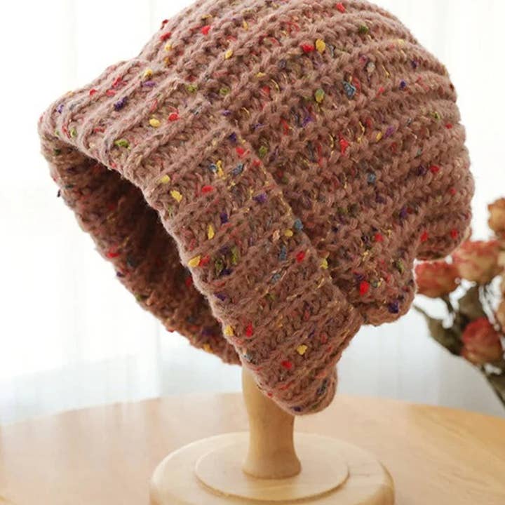 Funkyrel® Atzbranding Limited – wholesale Beanie – Women's – Haila - Knitted Splash Beanie Hat6