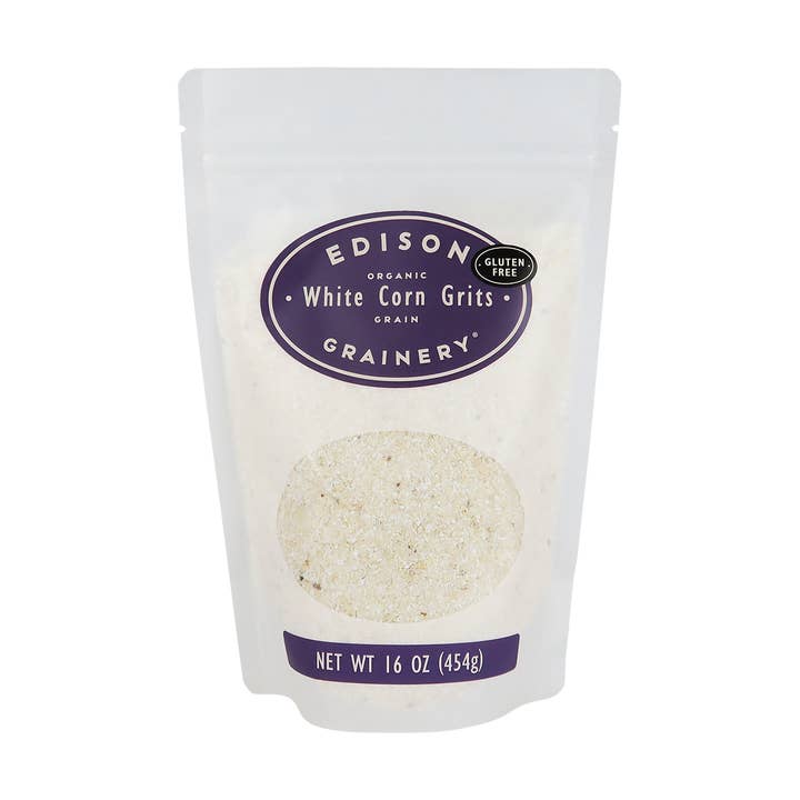 Edison Grainery - Wholesale Grits - Edison Grainery Organic White Corn Grits 16 oz