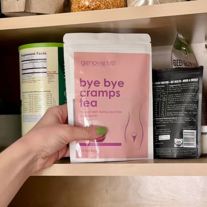 GenovieMD - Wholesale Health/Detox Tea - Bye Bye Cramps Tea, 10 tea bags Ease Menstrual Comfort5