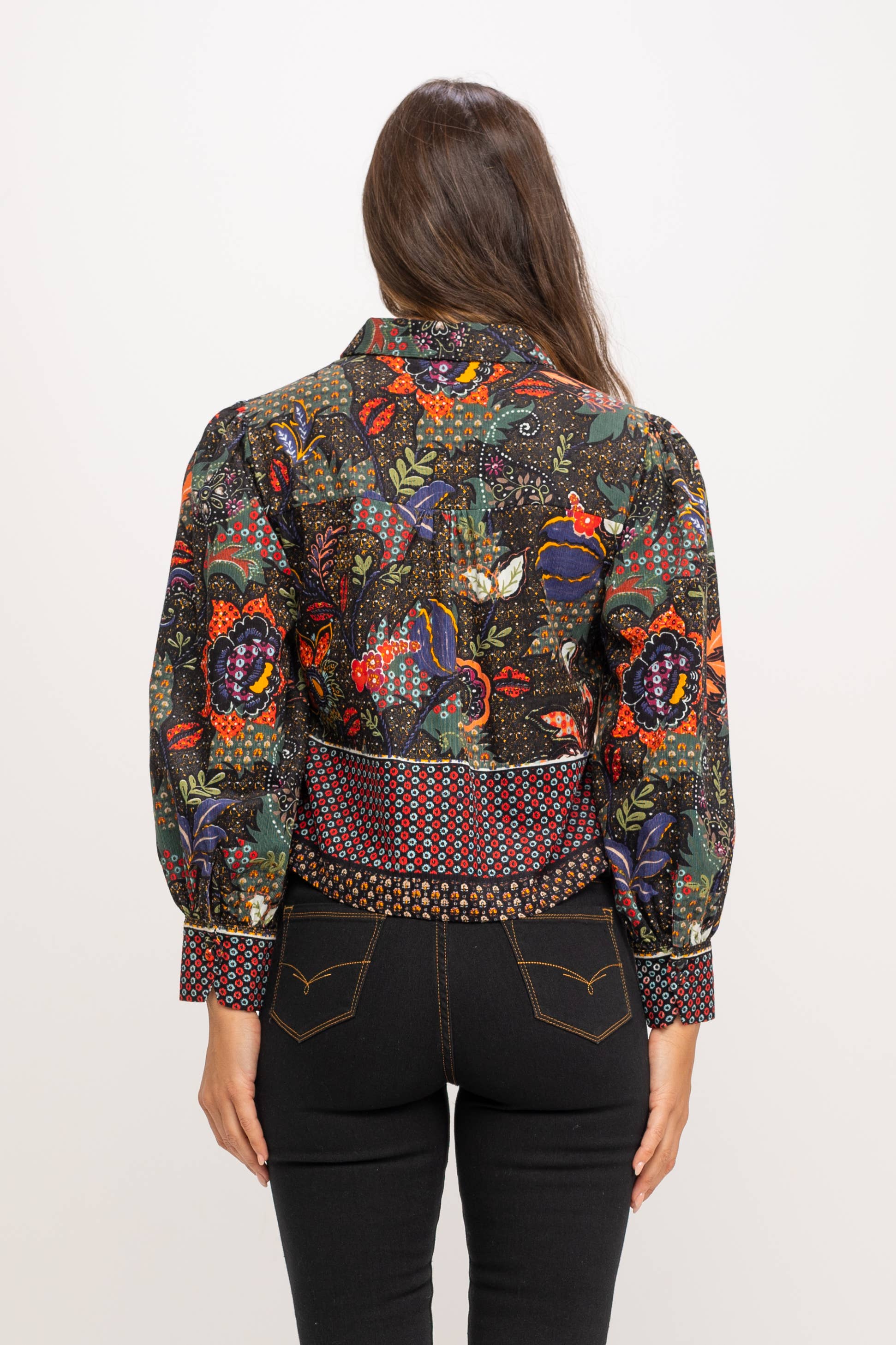 Zwart Blouse PR1010B voor groothandel op Faire3