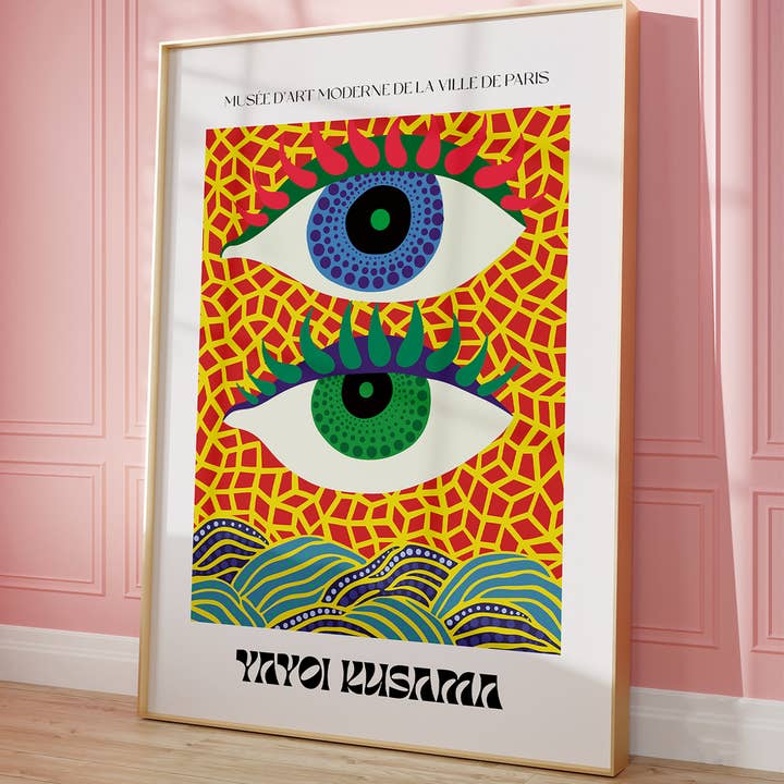 Love Frankie – wholesale Art print – Yayoi Kusama Art Print - Spotty Eyed1