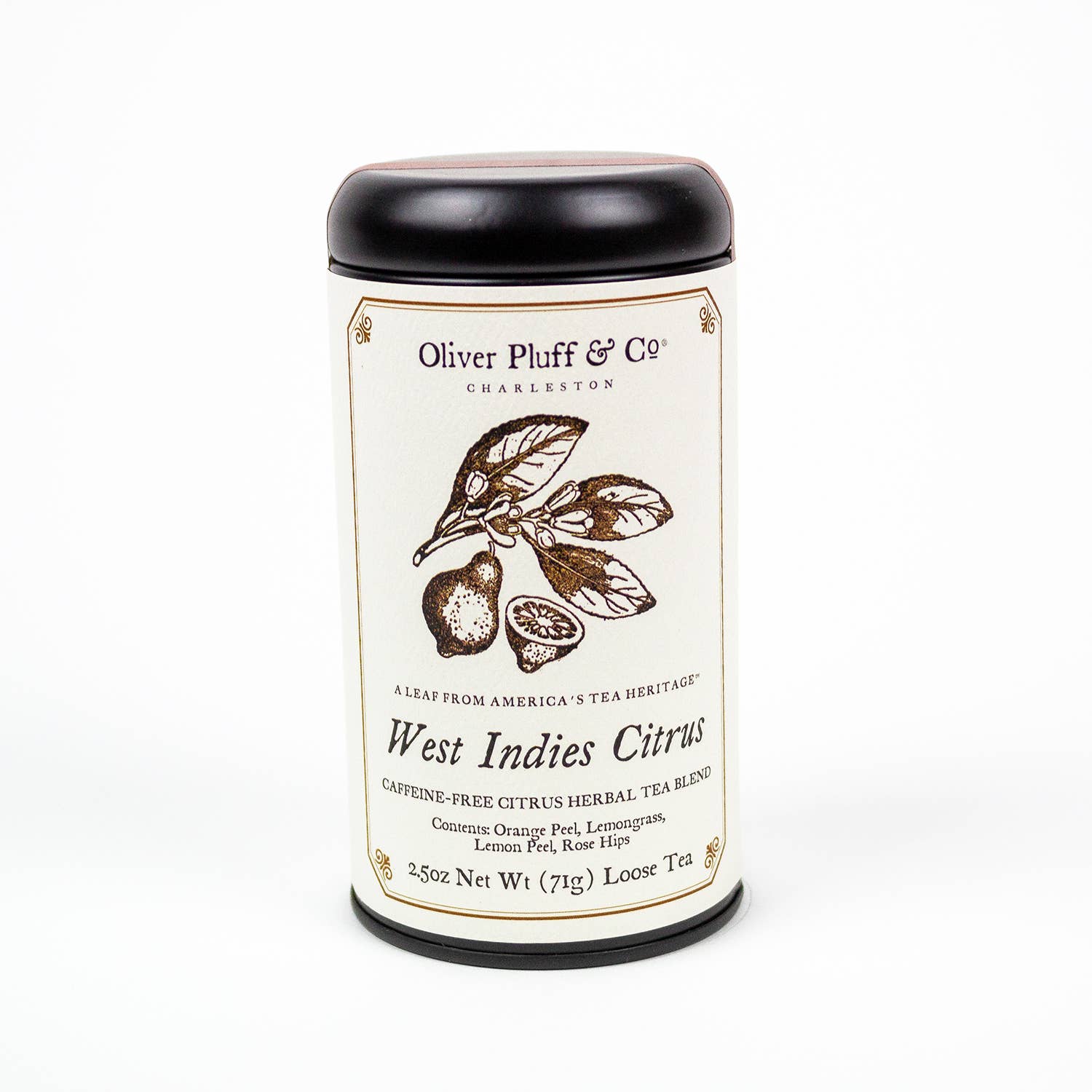 Oliver Pluff & Company - Wholesale Loose Tea - West Indies Citrus - Loose Tea in Signature Tea Tin2