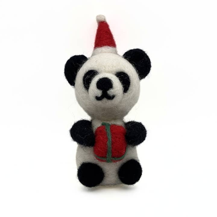 Kerstmis - Panda met cadeau, 24 voor wholesale door Amica Accessories Ltd