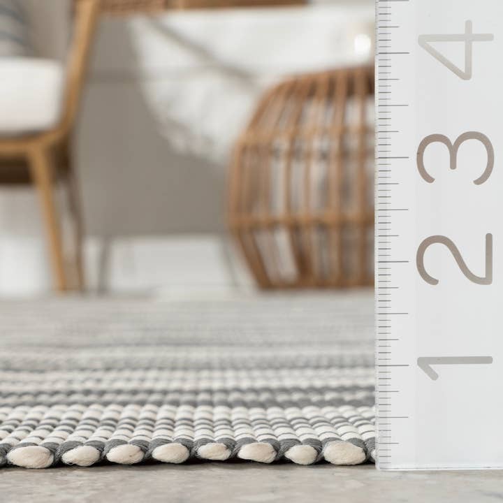 nuLOOM - Wholesale Area Rug - Home Conservatory Ticking Stripe Handwoven Indoor/Outdoor Area Rug34