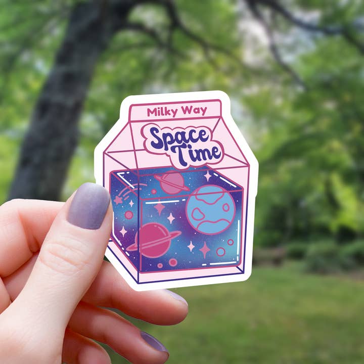 Mimic Gaming Co - Wholesale Sticker - Space Time Aesthetic Milk Carton Sticker - 3"