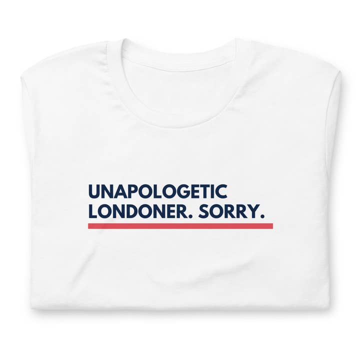 Uforbeholden Londoner Undskyld T-shirt for engroshandel hos Jolly & Goode