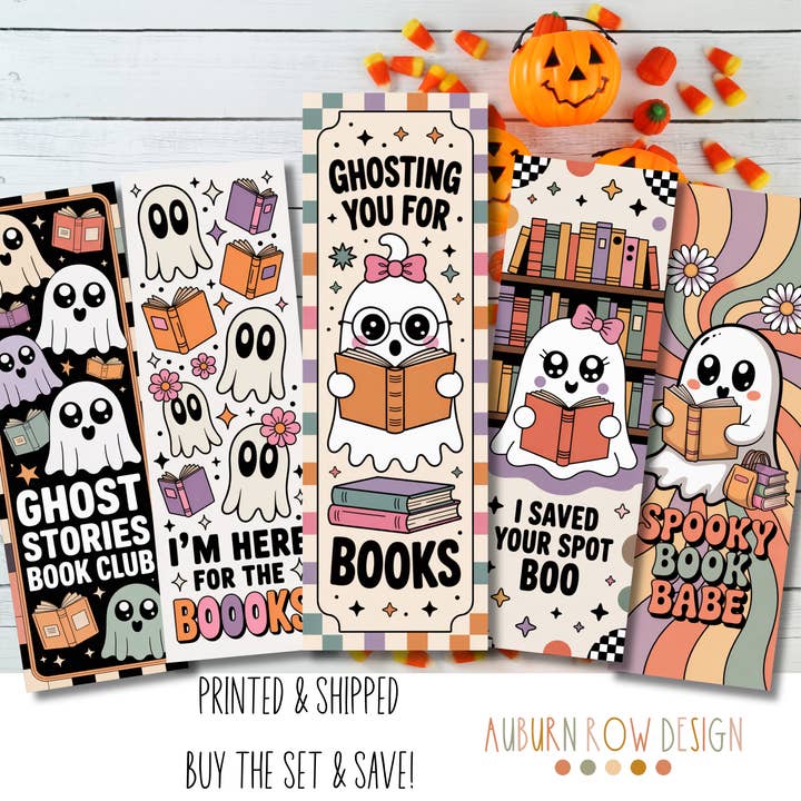 Auburn Row Design - Wholesale Bookmark - Halloween Bookmark Set or Individual6