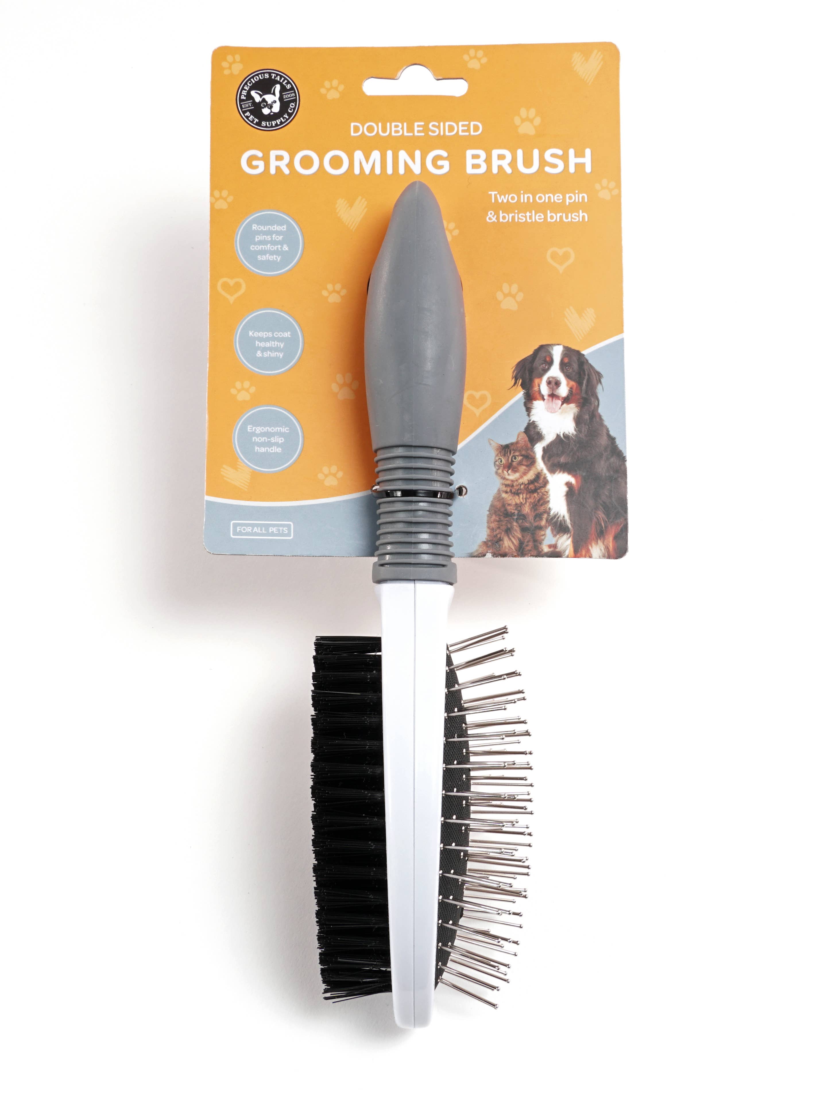 Precious Tails - Wholesale Pet Brush - Cat/Dog - Precious Tails Double-Sided Pet Grooming Brush22