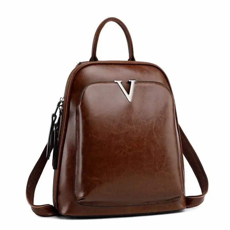 Yaya's Luxe Wholesale - Wholesale Backpack - Women's - Designer Genuine Leather V Luxe Backpack4