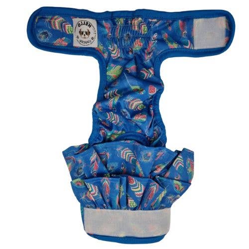 Hello Coucou – wholesale Pet nappy – Dog – Feathers Galore - Female Nappy DIAPER DOG CAT