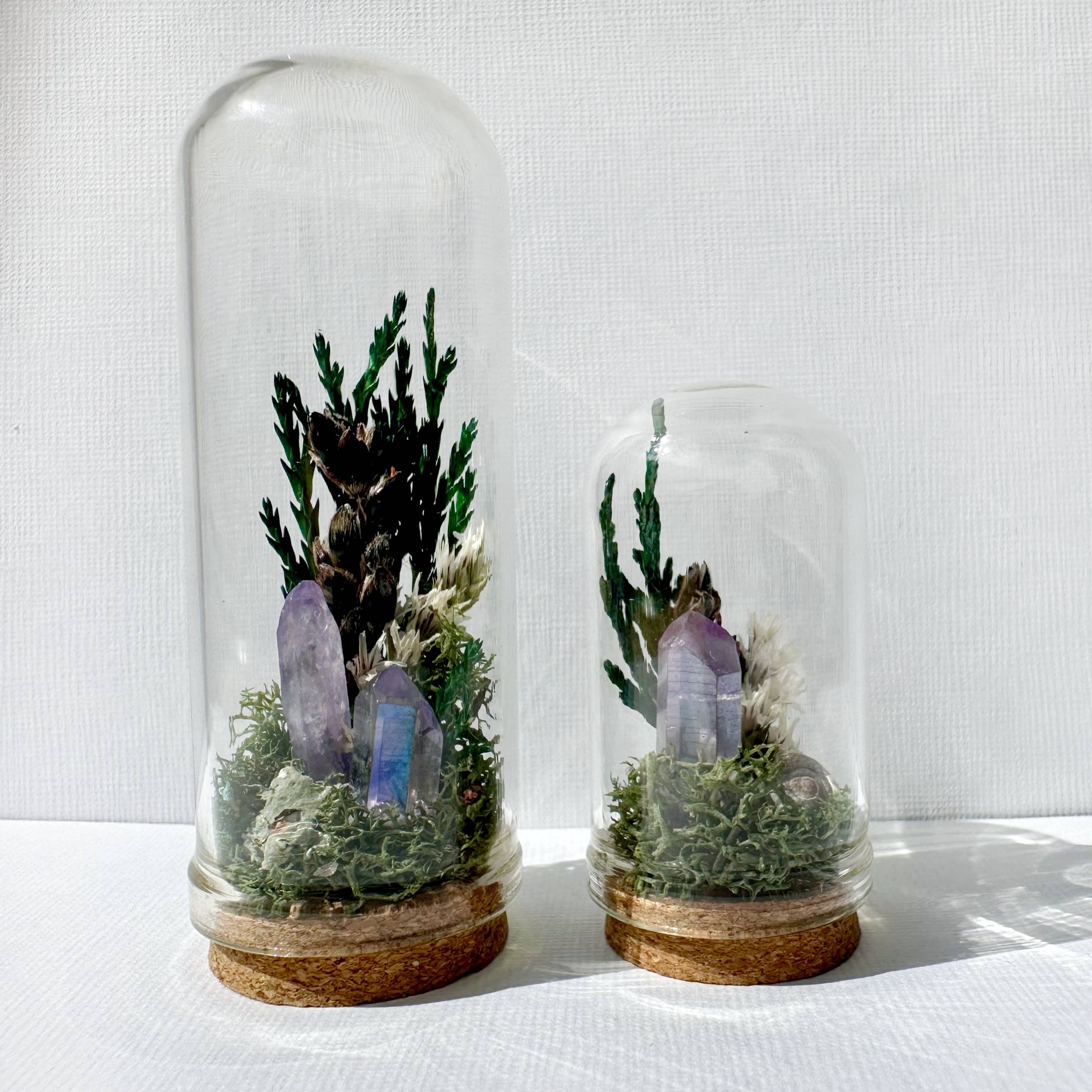 CA Studios - Wholesale Terrarium - Starlight Crystal Fairy Garden Mini Floral Terrarium Cloche1