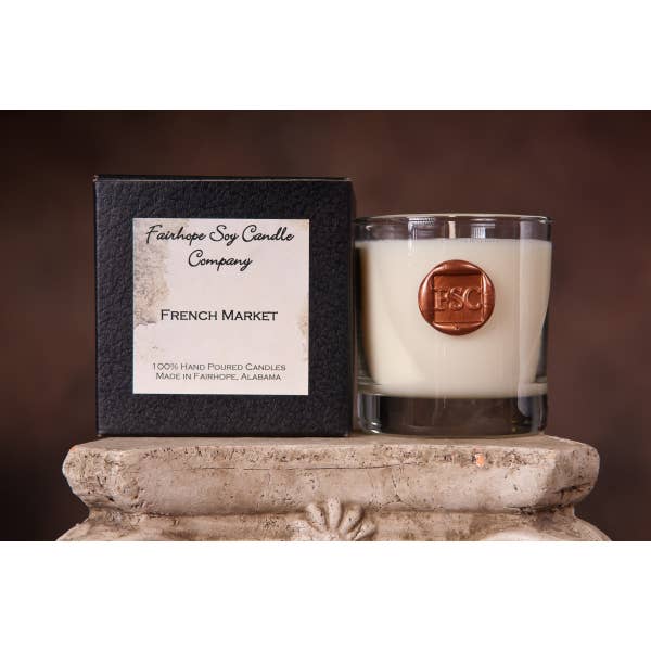 Bougie en verre de soja 11 oz - Floral pour la vente par Fairhope Soy Candle Company