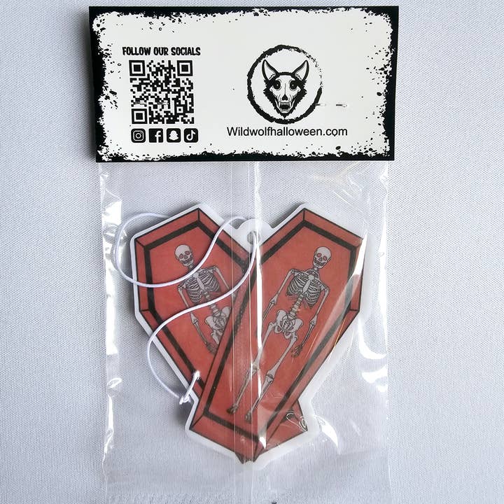 Wild Wolf Halloween - Wholesale Car Freshener - Unisex - Heart Coffin Air freshener1