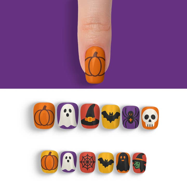 FYNE BODY - Wholesale Press-on/fake nails - Candy Corn Cuties Multicolor Halloween Press-On Nails73