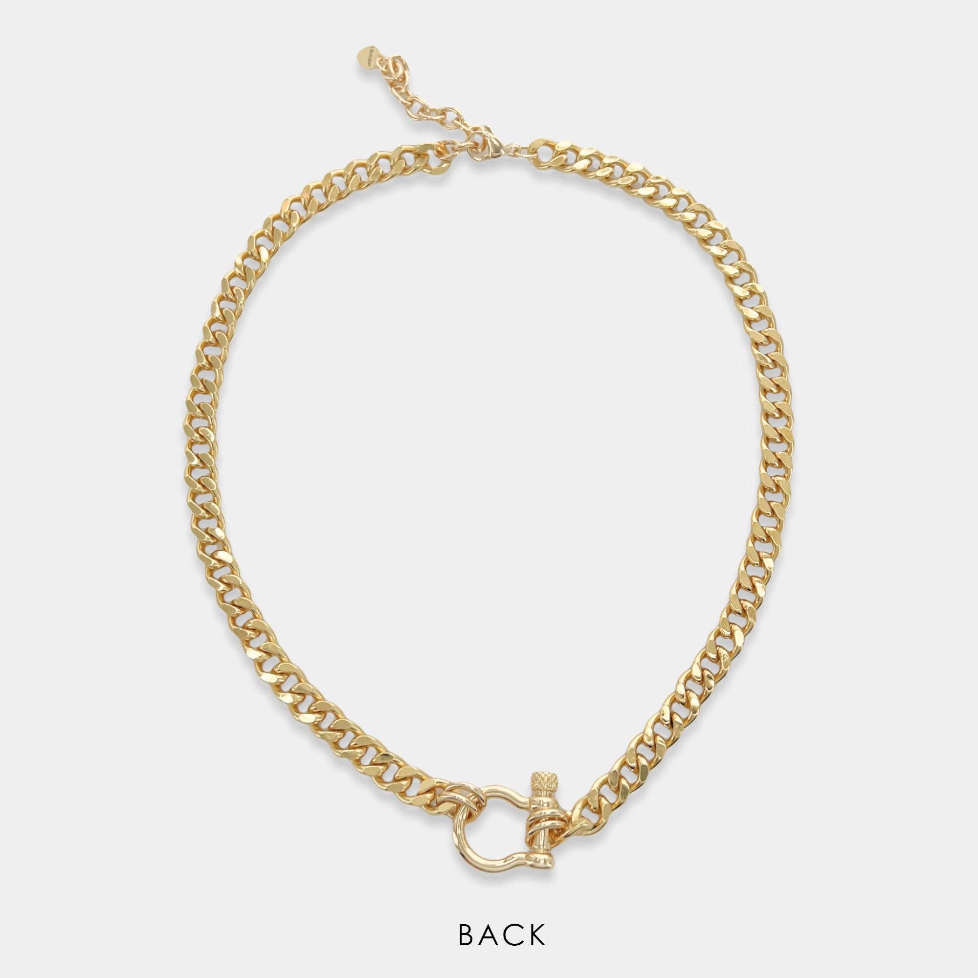 OMG Blings - Vente Collier maille et chaîne - ANK275 - Chaîne Gourmette Émaillée*3