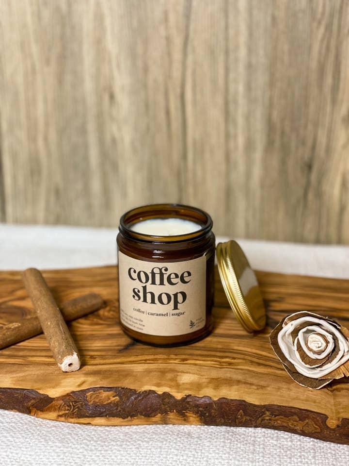 Coffee Shop - 100% Soy Wax Candle for wholesale by Sage Candle Co.
