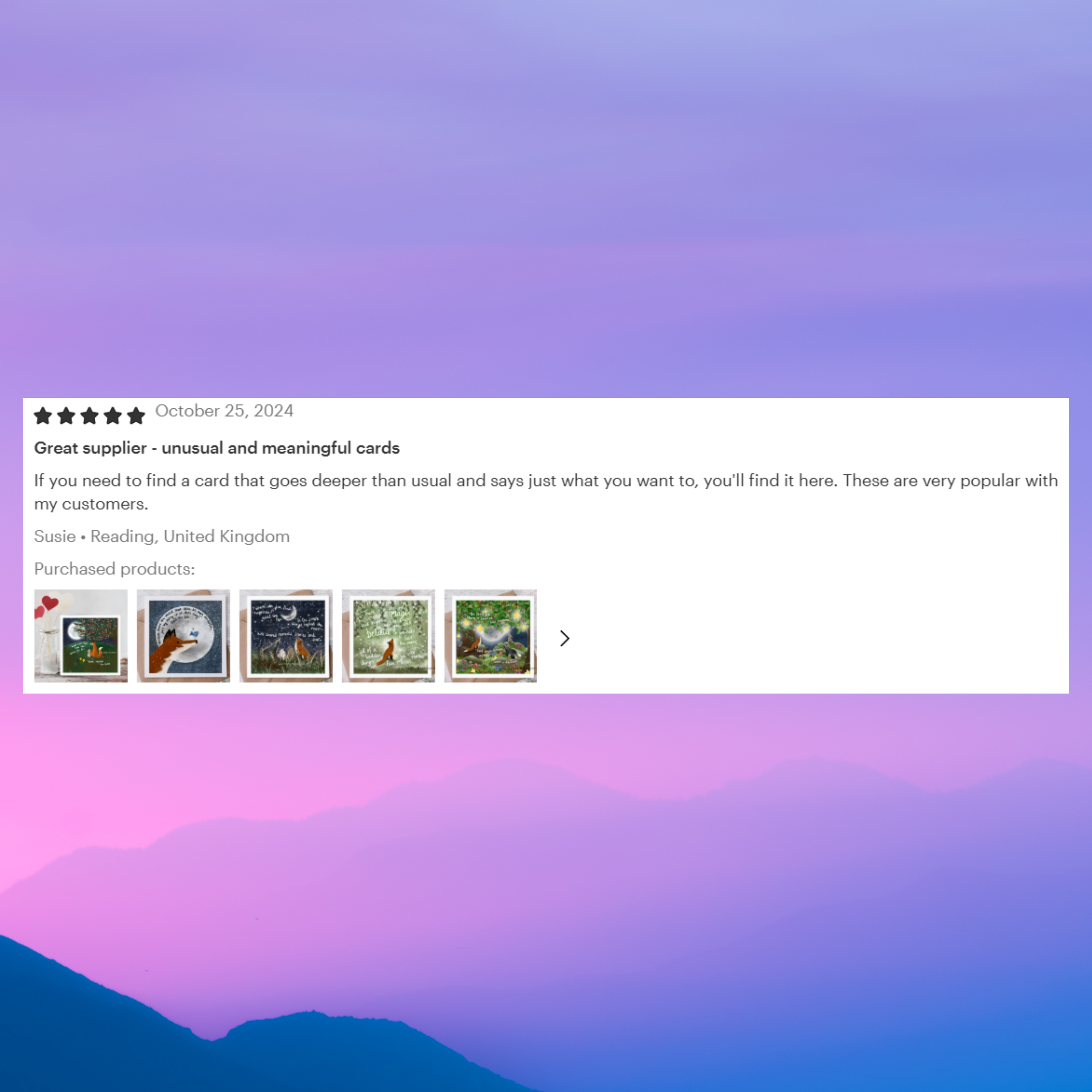 Fox Under The Moon - Wholesale Liefdeskaartje - "Liefdeskaart 'Naar de Maan en Terug'" door Fox Under The Moon3