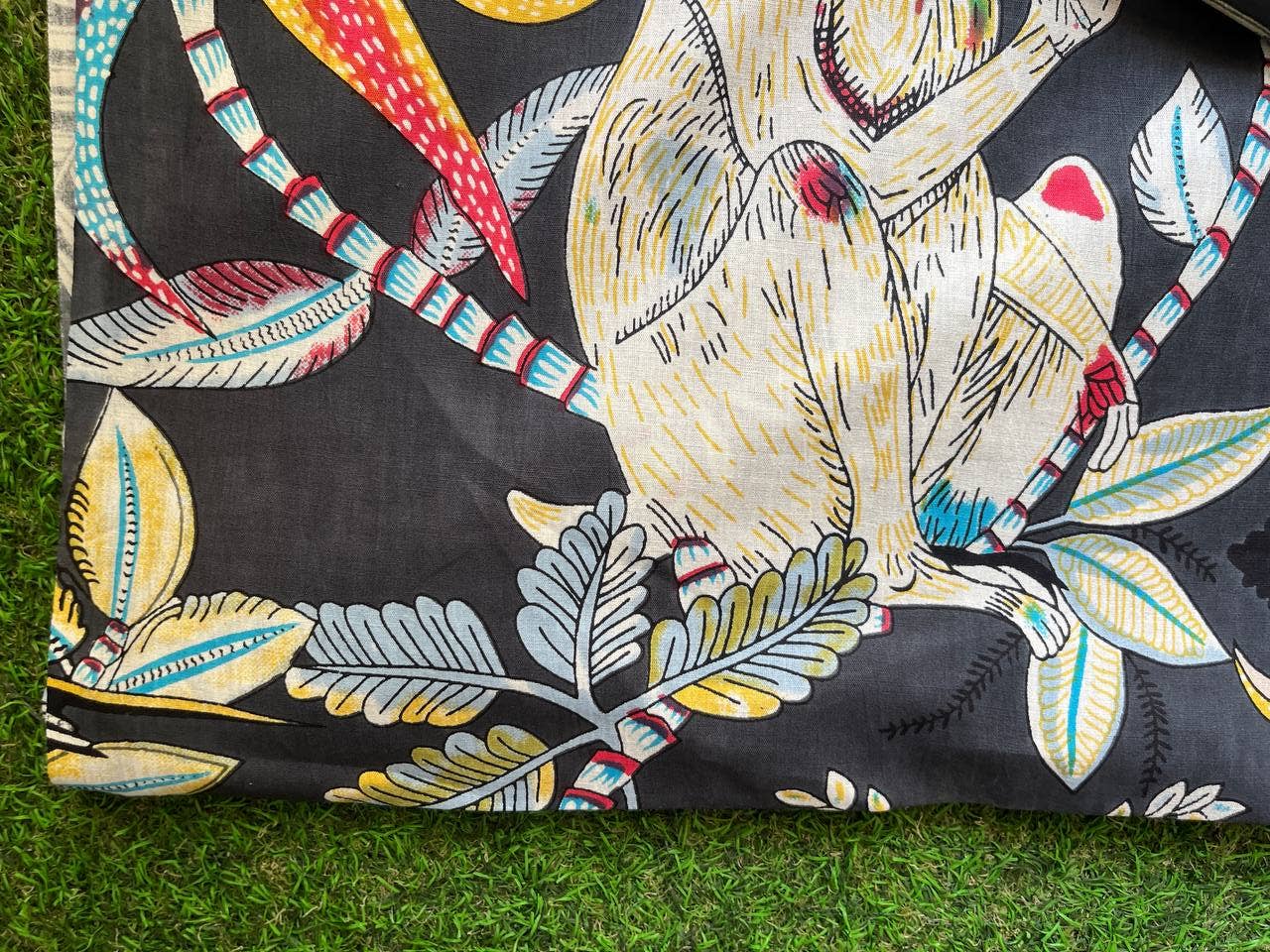 GYPSY STUDIO - Wholesale Fabric Paint - Monkey Print Cotton Dress Curtains Pillow Bag Cushion Fabric0