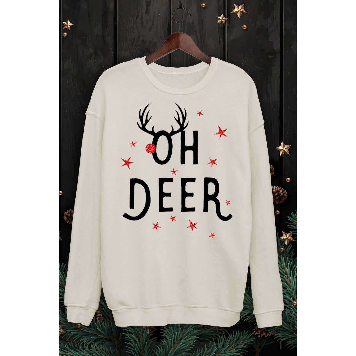 HRTandLUV - Venta al por mayor Sudadera - Mujer - SUDADERAS CON PURPURINA MINERAL OH DEER6