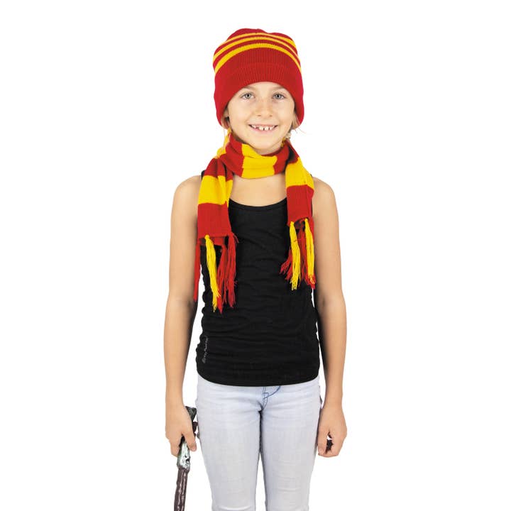 GORRO Y BUFANDA DE PUNTO A RAYAS para venta al por mayor de Party Pro