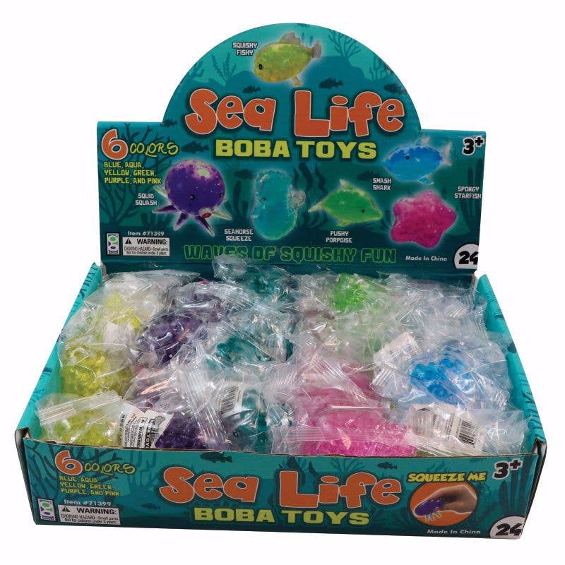 Geddes - Wholesale Squishy Toy - Kids & Baby - Small Sealife Boba Toys 24/display2