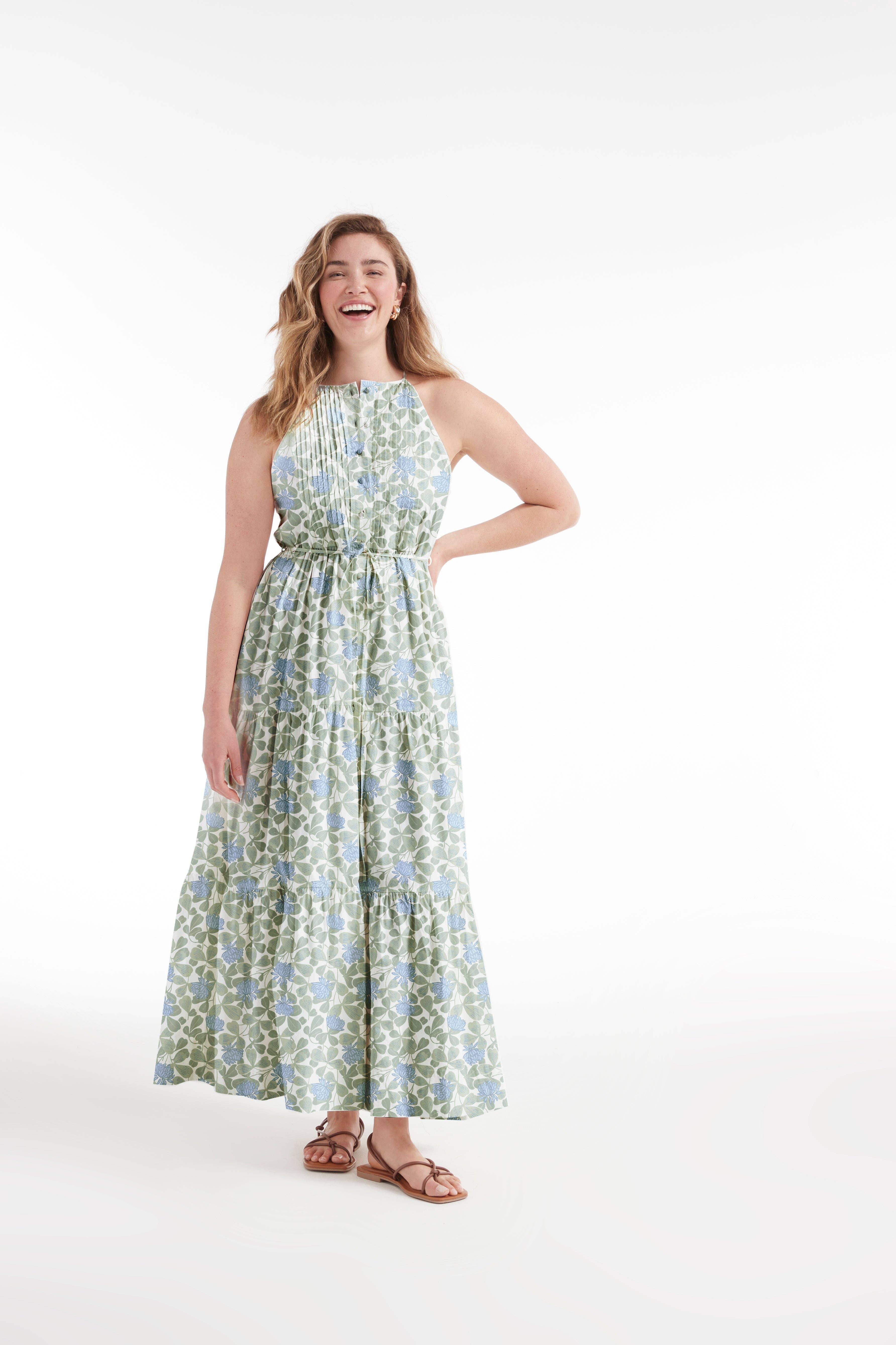 Multi-floreale Abito Hilde Halter in vendita all'ingrosso su Faire7