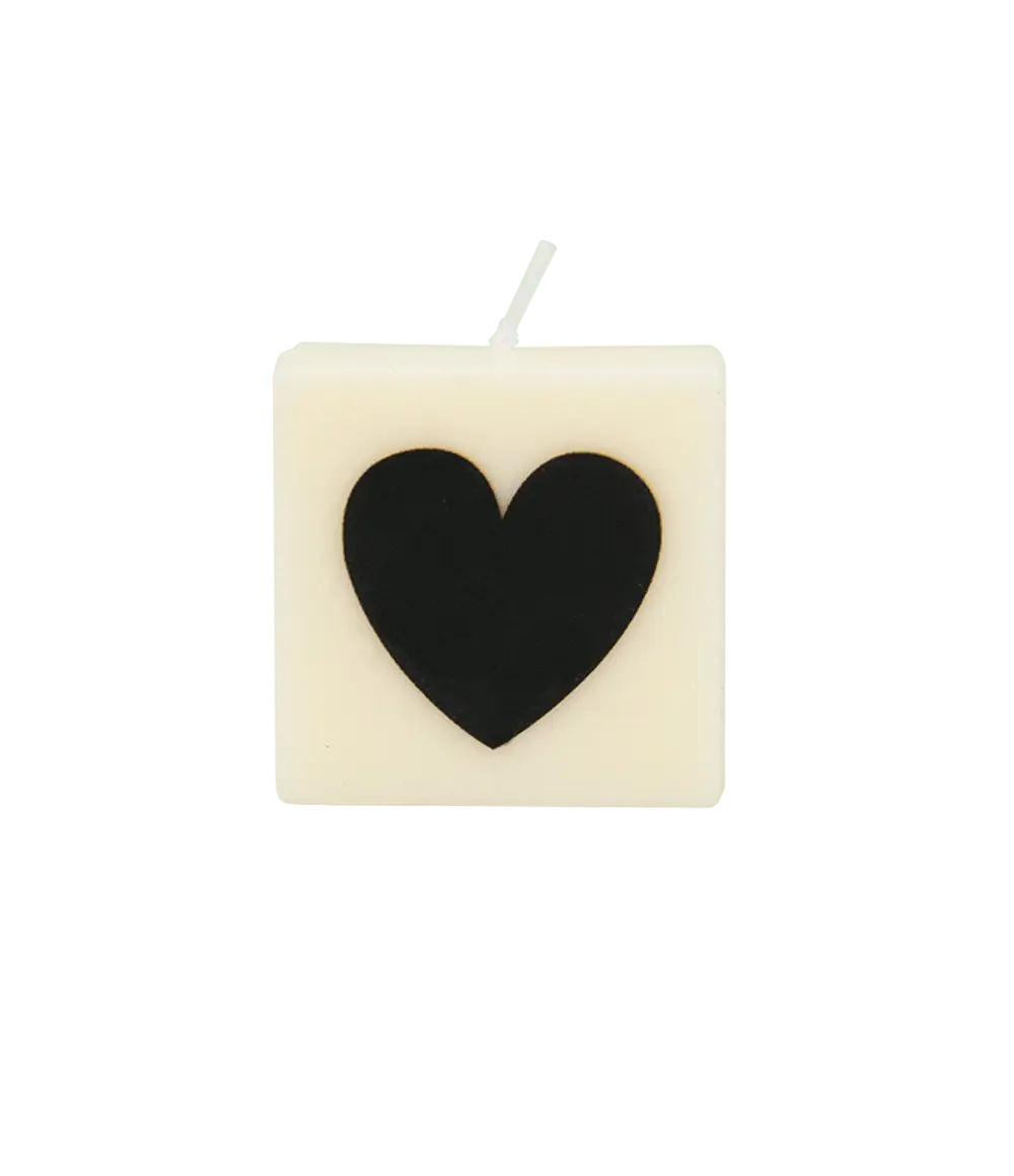 The Gift Label – Großhandel Geschenkkerze – GETALLEN- UND BUCHSTABENKERZEN - ♥ - SCHWARZ0