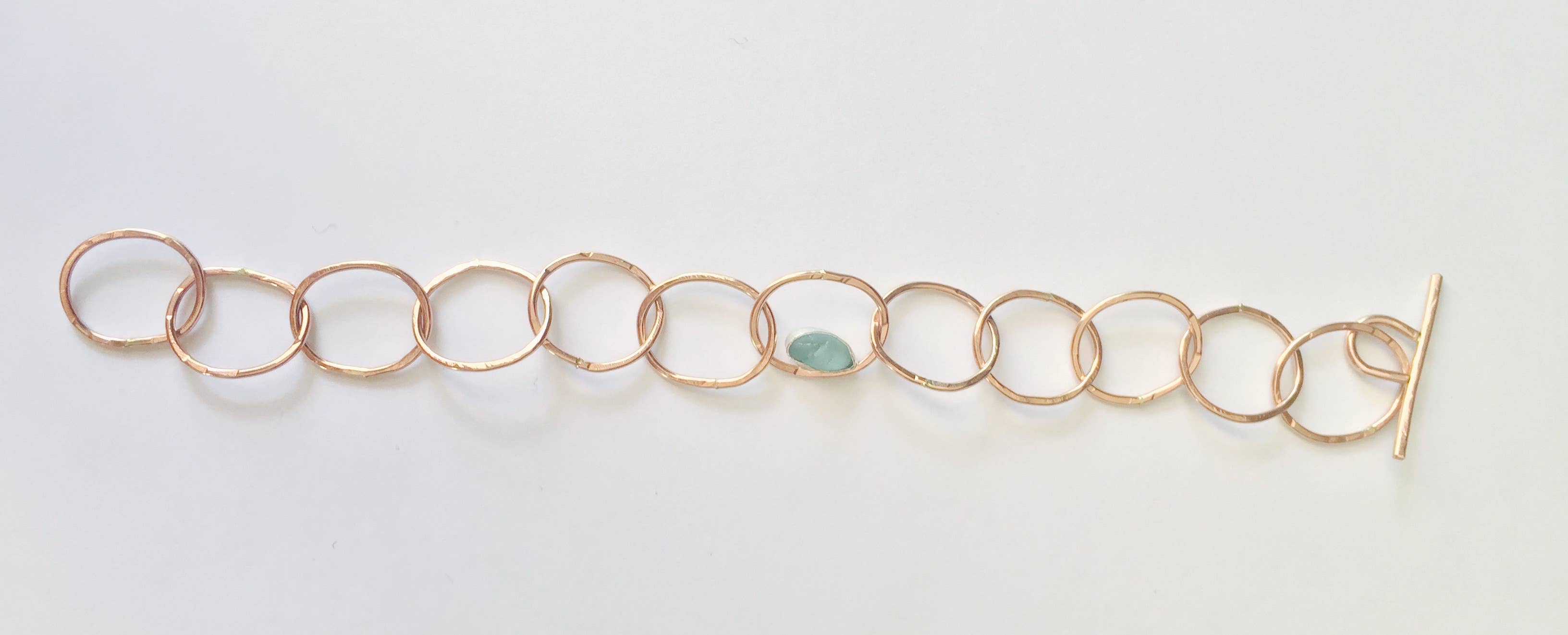 La Soucique Studio Metalsmithing - Wholesale Charm/Dangle Bracelet - Perelle Charmed Seaglass Bracelet2