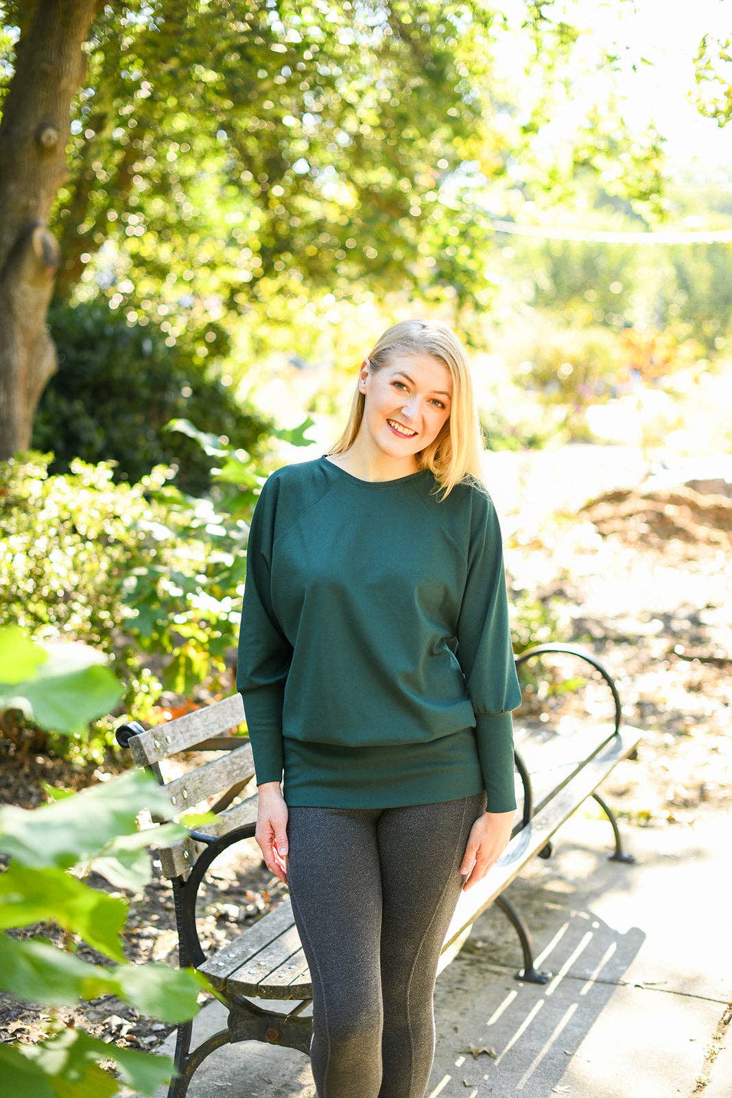 Knieriem Designs - Wholesale Knit Top - Women's - Rayon Crew Neck Ponte Top with Raglan Long Sleeves9