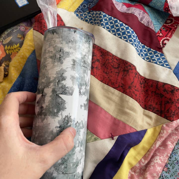 Grey splatter with white stars for wholesale by 541 custom designs