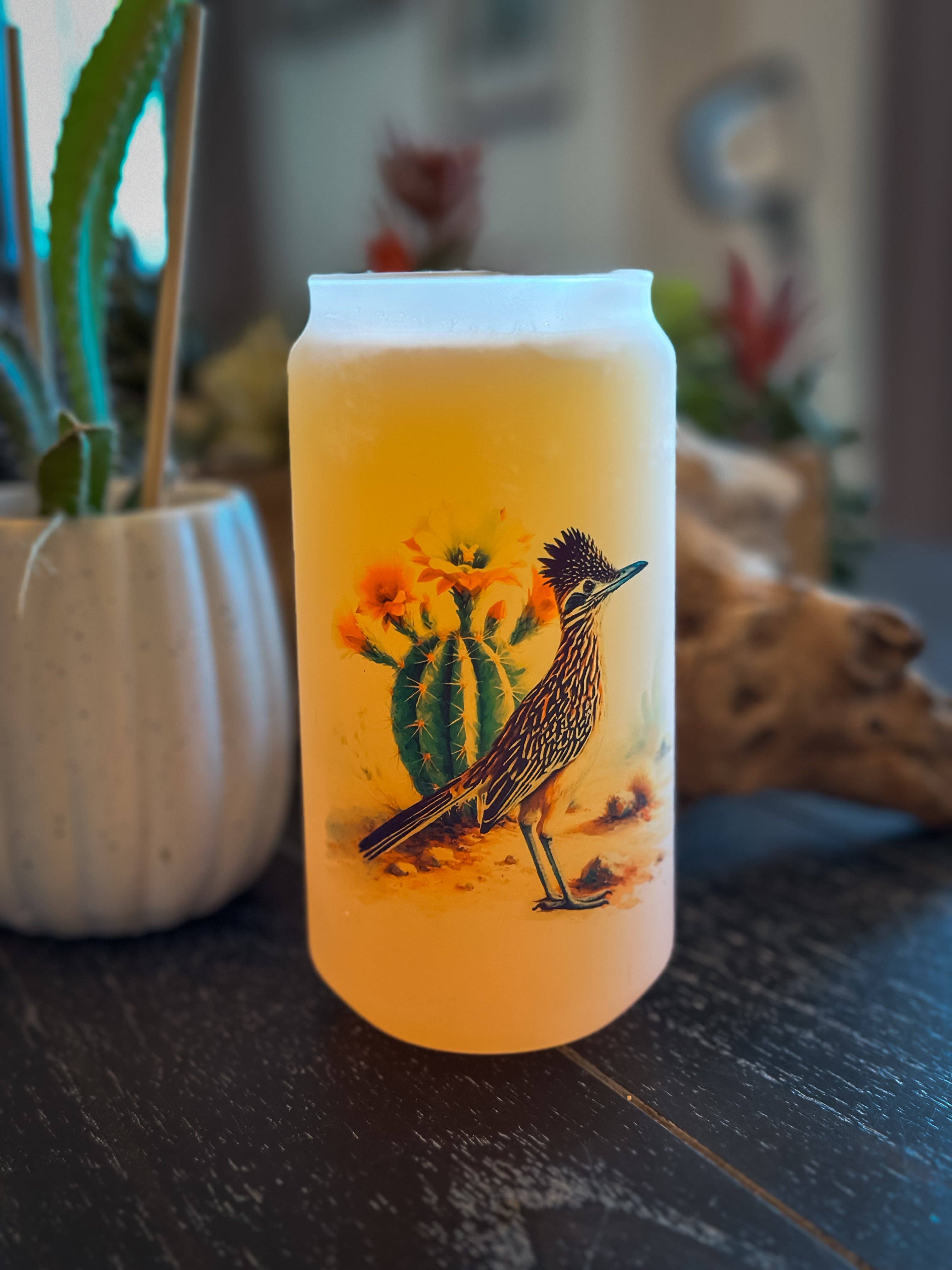 Wilde Nomad - Vendita all'ingrosso Bicchiere/tazza - BICCHIERE DI BIRRA IN LATTINA GHIACCIATO ROADRUNNER & CACTUS3