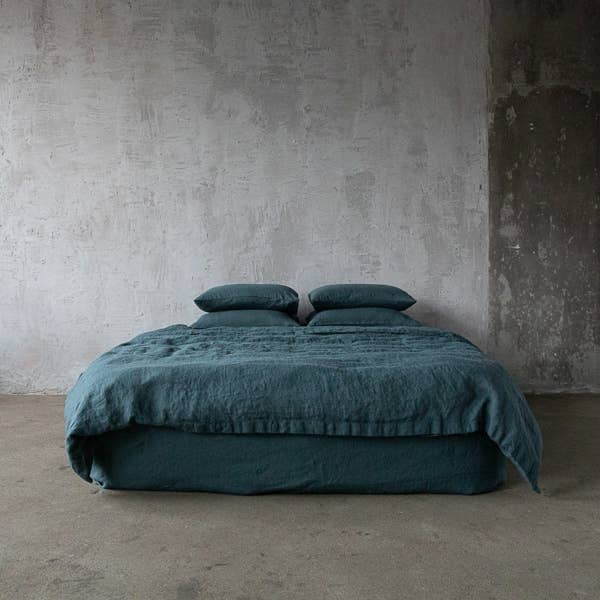 LinenMe - Wholesale Duvet Cover - Linen Duvet Balsam Green Stone Washed1