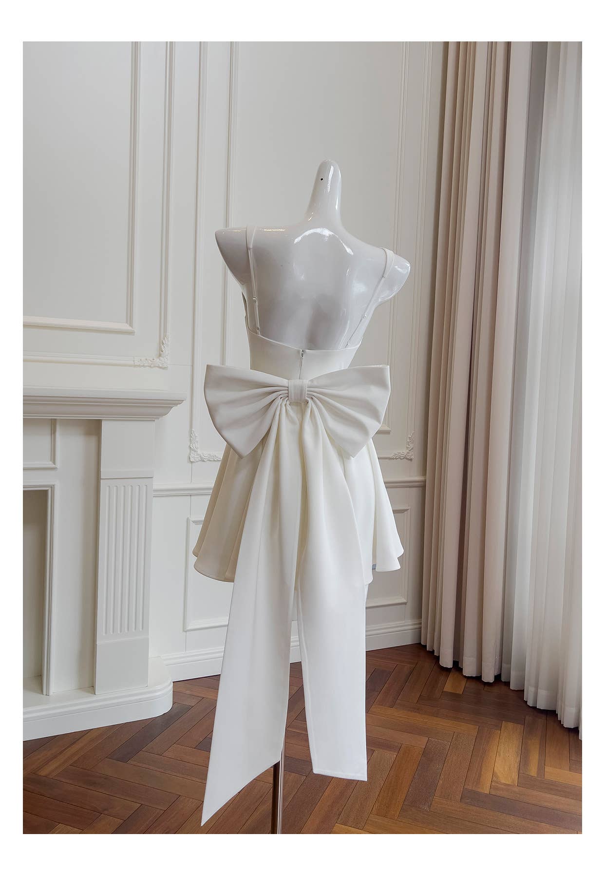 Amourique – wholesale Dress – Women's – Ivory Ribbon Couture